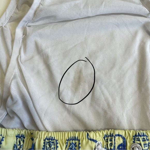 Boardies Swim Shorts Trunks Mesh Liner Size Medium Yellow Blue Elephants - Picture 5 of 6